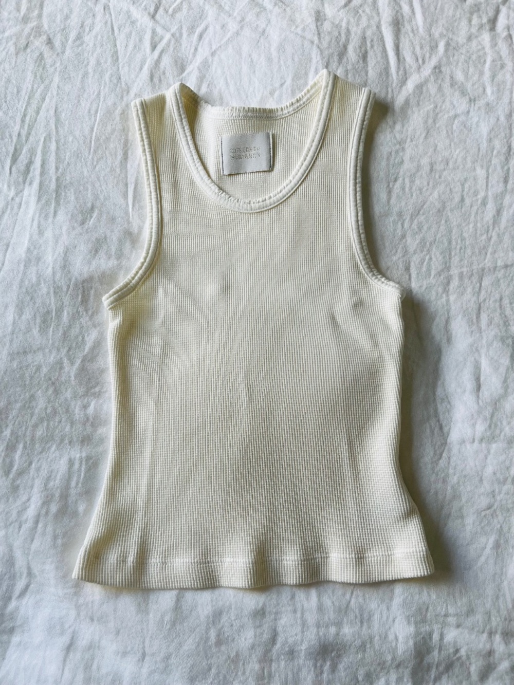 citizens of humanity inez waffle tank in pashmina